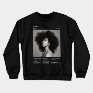 Alicia Keys - HERE Tracklist Album Crewneck Sweatshirt